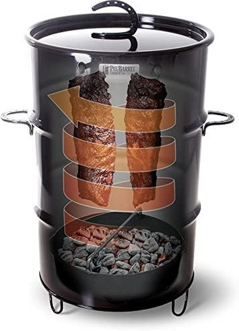 Pit Barrel Cooker Classic Package - 18.5 Inch Drum Smoker | Porcelain Coated Ste