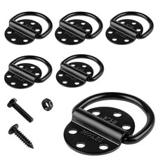 6 Pack D-rings Tie Downs Anchors Heavy Duty Steel 3600 Pound Capacity Lashing Ri