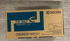 Genuine Kyocera Mita TK562C (1T02HNCUS0) Toner Cartridge, Cyan, OEM
