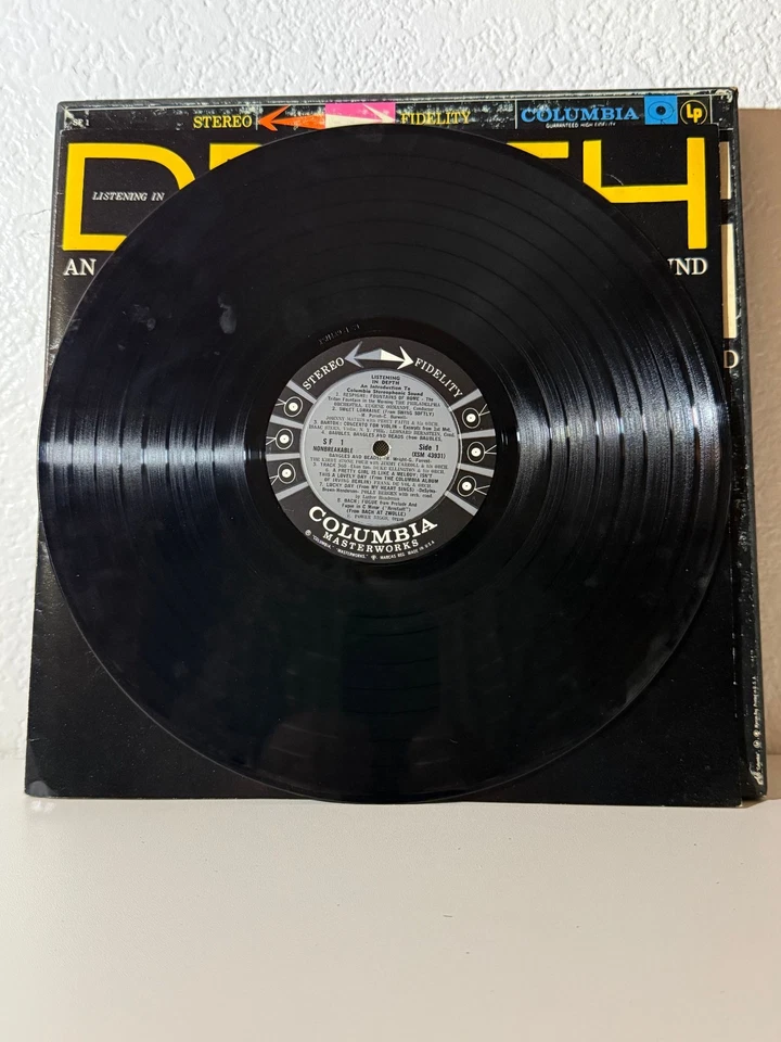 Listening In Depth – Columbia Stereophonic Sound LP VG+ 1958 Demo Sampler - Image 3 of 4