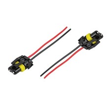 Wiring Harness Headlight Socket, Nylon 9005 9006 9012 9145 H10 Female 2 PCS