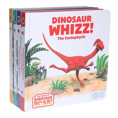 World of Dinosaur Roar 4 Board Books - Ages 3+ - By Peter Curtis & Jeanne Willis