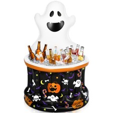 Halloween Ghost Party Inflatable Cooler, Floating Drink Holder Blow up Ice Chest