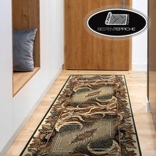 Billig Läufer BCF BLATT als AGAVE beige braun Blumen, Tradition Breite 60-160cm 