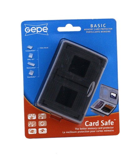 Sejf na karty Gepe (Onyx) - do CompactFlash, MMC / SD, MemoryStick, SmartMedia