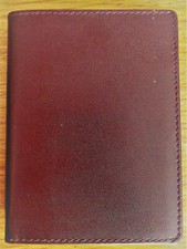 ARBED Agenda w bordowej czerwieni prawdziwa skóra z 1991 roku nieużywana