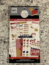 Happy Planner Sticker Book - Fresh Start - Teacher 1109 Pieces 