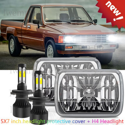 For Toyota Hilux 88-97 Pickup 82-95 Pair 5x7 / 7x6 Led Headlights White