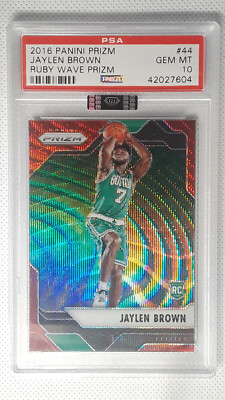 2016-17 Panini RUBY WAVE Prizm MBA BLACK DIAMOND Jaylen Brown #44