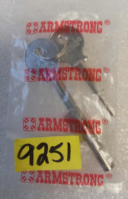 ARMSTRONG Sliding Glass Door Lock - Key Set #901 (9251) - New/Old Stock ...