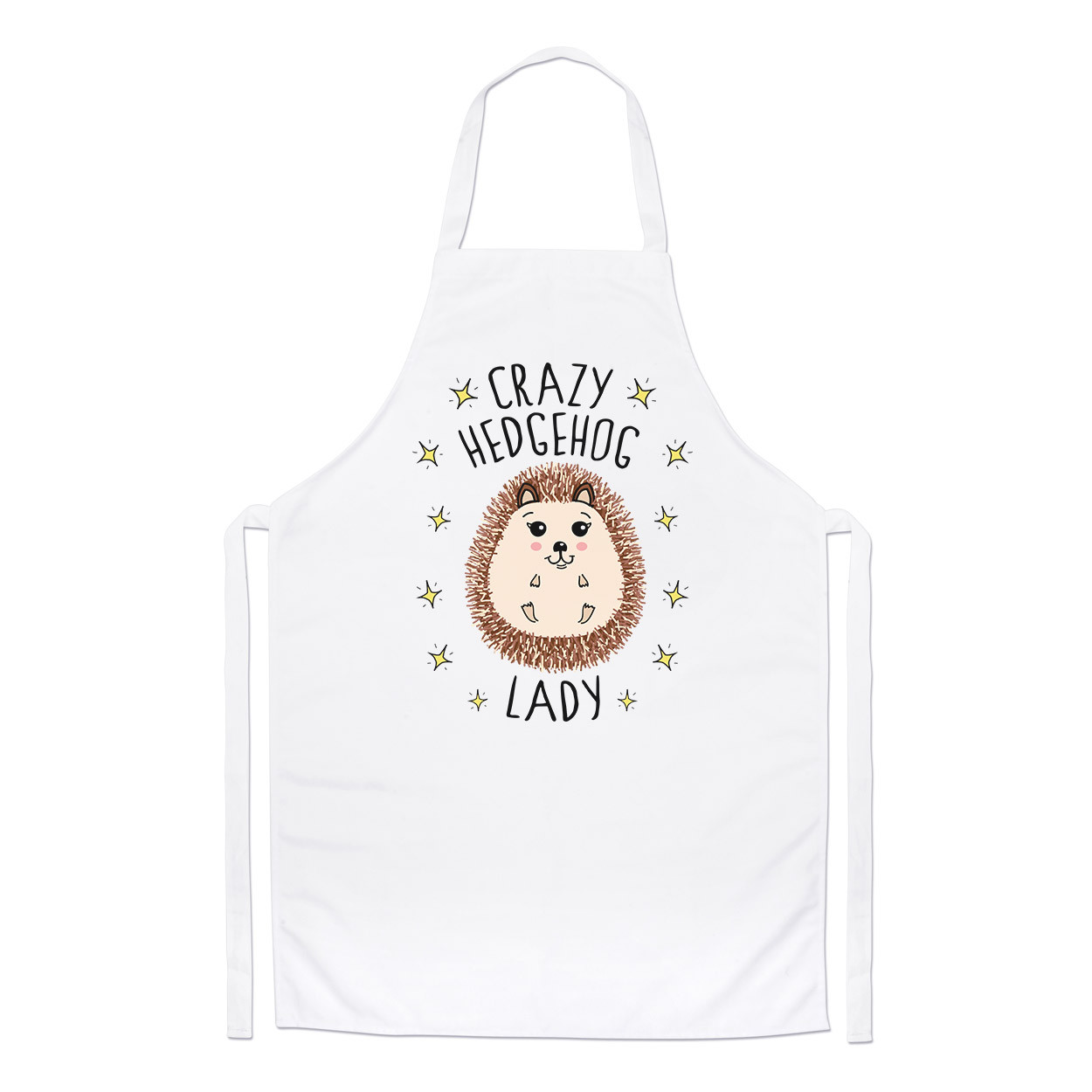 Crazy Hedgehog Lady Chefs Apron - Cute Funny Cooking