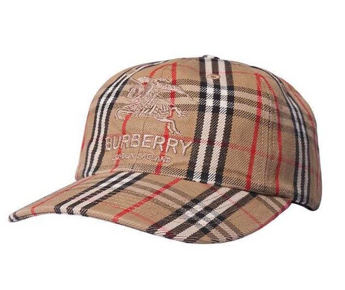 Supreme Burberry Denim 6-Panel Camp Cap Blue Biege Pink 2022 Brand