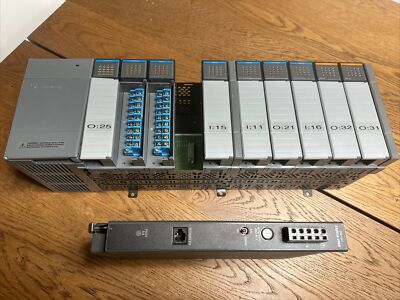 Allen Bradley 10 Slot Chassis, 1746-A10 With SLC 500 1746-P2 With 1771-P4S S.B