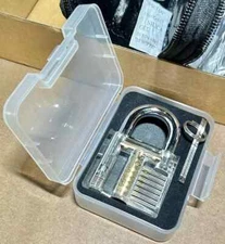 Clear Practice Lock (New,) With 2 Keys Will Check Before Sending