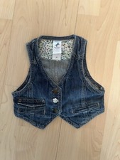 Süße Weste Kinderweste Jeans Jeansweste Gr 92 Palomino Farbe Blau Baumwolle neu