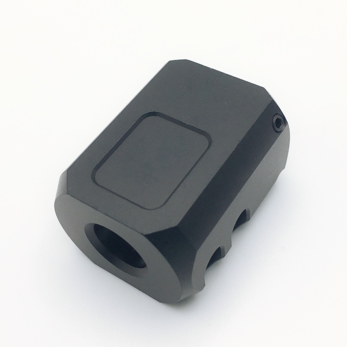 1/2×28 Thread Muzzle Brake Anodized Black For 9mm Glock Black