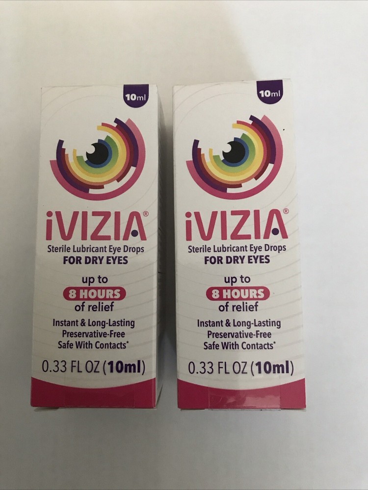 ivizia sterile lubricant eye drops For Dry Eyes 10mL Exp 2026 (2 Boxes)