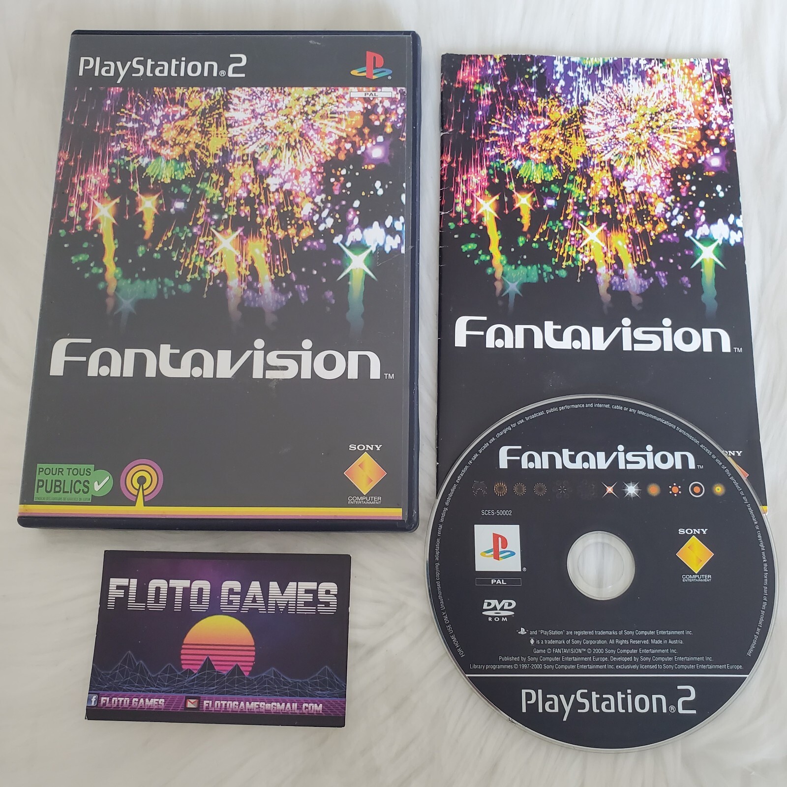 Jeu Fantavision pour PS2 Complet CIB PAL FR - Floto Games