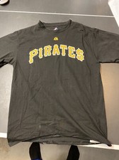 Kevin Correia #29 Pittsburgh Pirates Size Medium Majestic Black Yellow Shirt