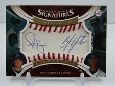 KAZMIR/ UPTON 2006 UD SWEET SPOT SIGNATURES DUAL AUTOGRAPH AUTO #34/55 BLUE JAYS