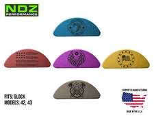 for Glock 43 42 Grip Frame Plug Insert 9mm .380 Aluminum Black Engraved Trending