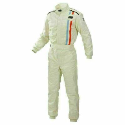 XL Go Kart White Racing Suit