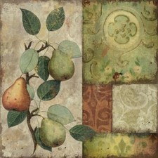 Ceramic Backsplash Tile Mural Fruit Vegetable Kitchen/Bathroom - Les Poires II