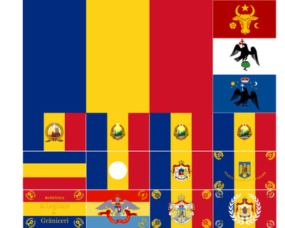 Romania Flag Communist Steagul României Ceausescu Empire Walachia Moldova