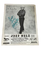 Joey Welz Autographed Photo