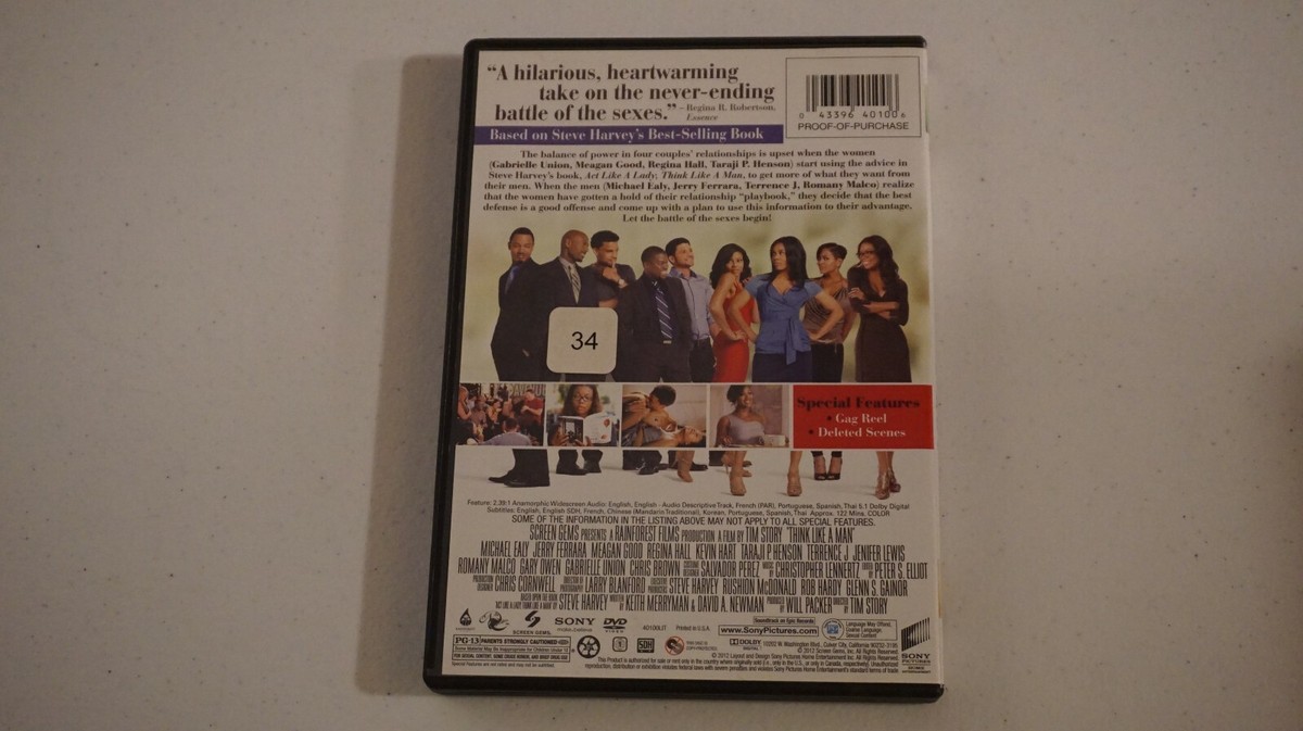 Think Like a Man (DVD, 2012) Michael Ealy, Jerry FERRARA Meagan