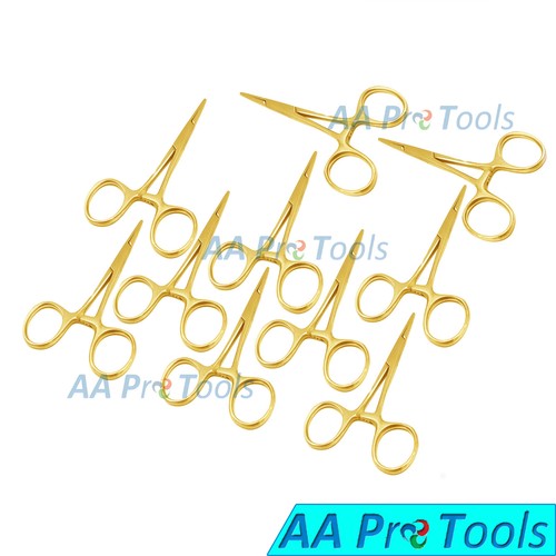 3-Pack Mosquito Hemostat Forceps - 3.5" Locking Clamps For Craft, Jewelry, Or First Aid