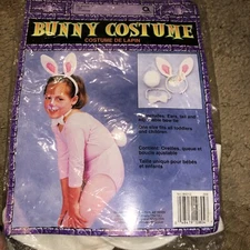 Amscan Bunny Costume Accessory ~ Bunny Ears Headband, Bunny Tail & Bowtie ~ New
