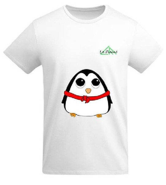 Camiseta pingüino unisex eco, algodón orgánico, tallas S, M, L, XL, XXL y XXXL