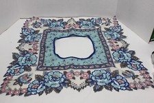 Vtg Bandana Collar with Painted Floral Embellishments Female
