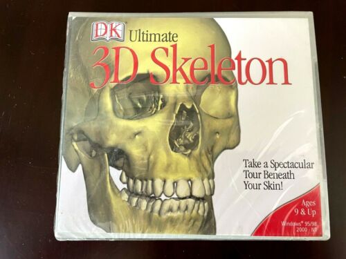 DK Ultimate 3D Skeleton (CD-Rom) window 95/98 NEW - Afbeelding 1 van 2