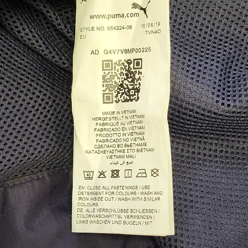 Puma Navy Blue Lightweight Sports Jacket UK Boy's Size XL AA118 - Picture 5 of 5