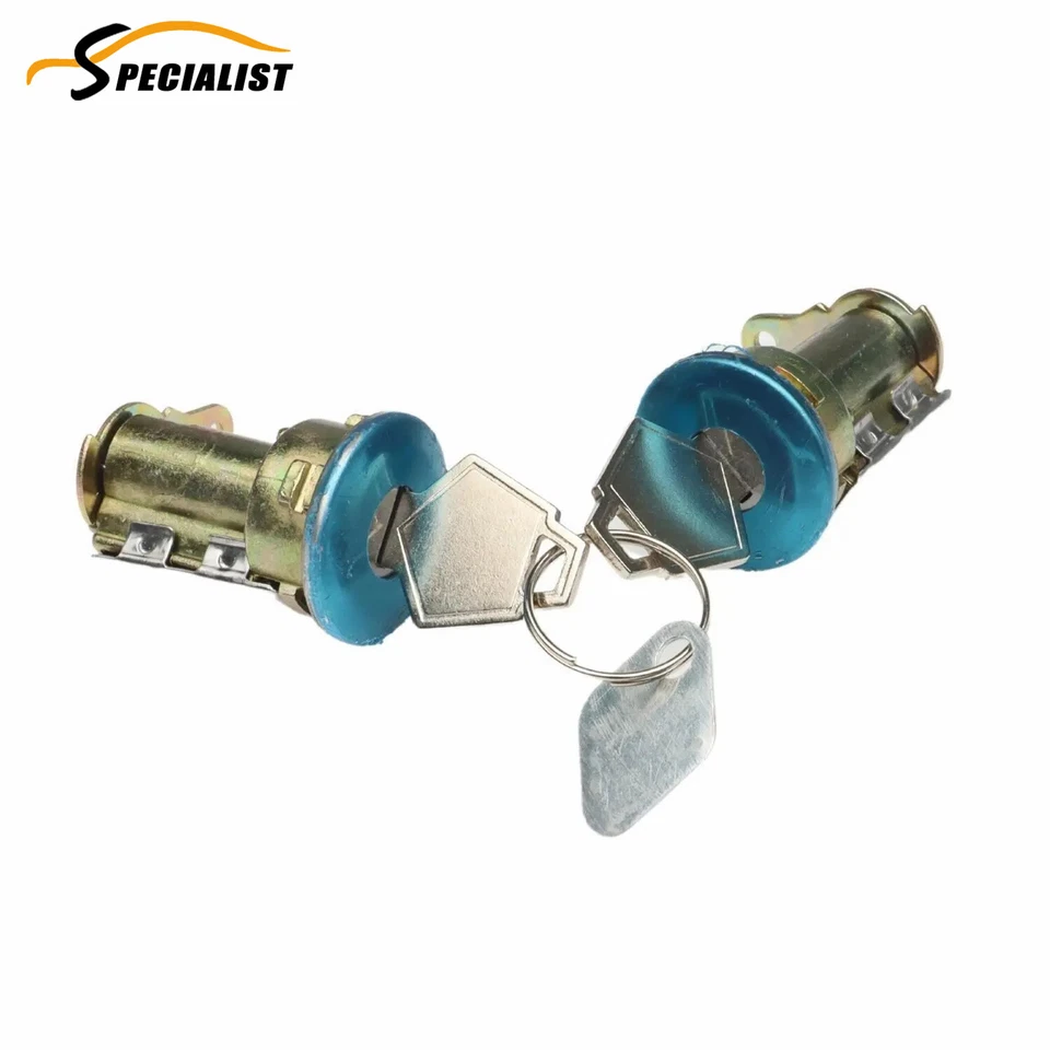 Pair Door Lock Cylinder with Key Fit for Dodge D100 D200 D300 W100 W200 Pickup - Изображение 3 из 4