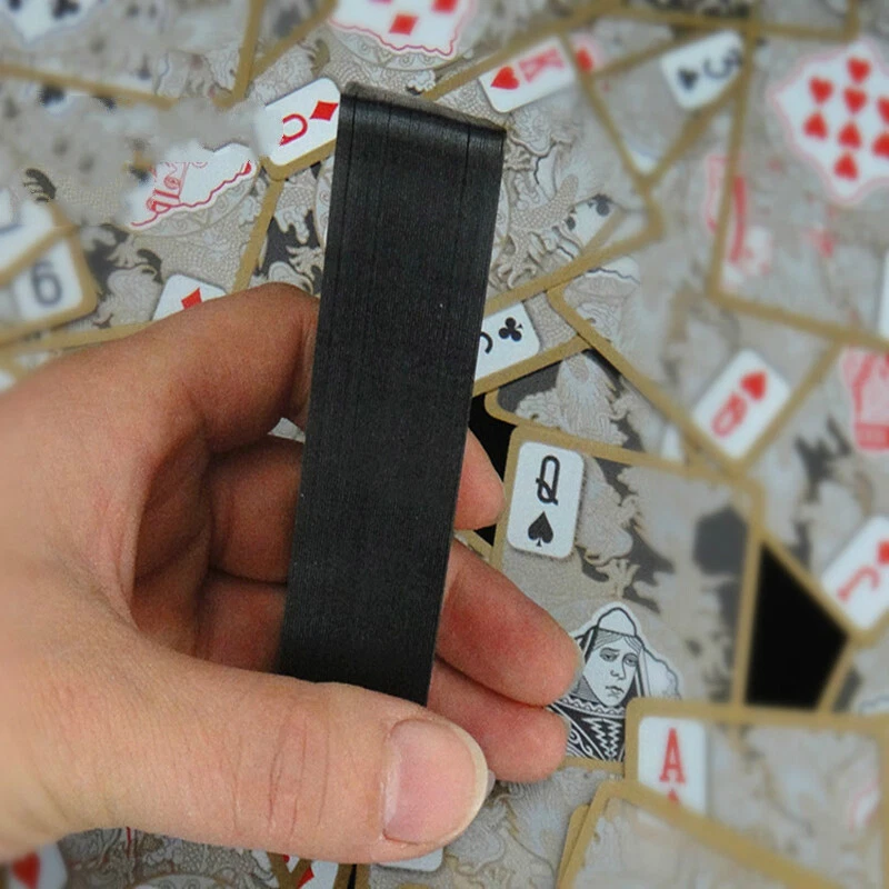Imperméable Transparent Plastique Poker Doré Bord Dragon Tours de Magie Outils - Photo 2/4