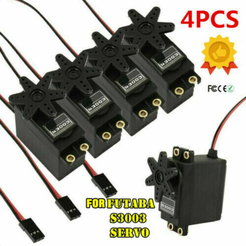 S3003 Gear Standard High Torque Servo For Futaba RC Car Boat Helicopter C# 4PCS