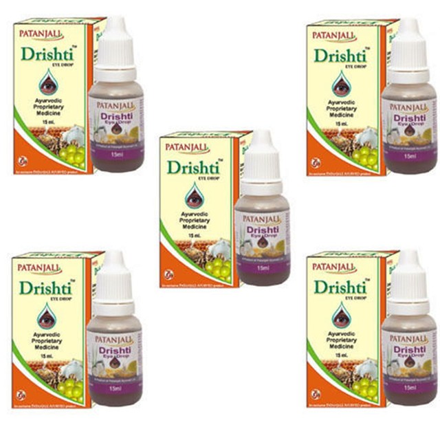Patanjali Naturals Ayurvedic Drishti Eye Drop Drops 10ml Soothes Heals