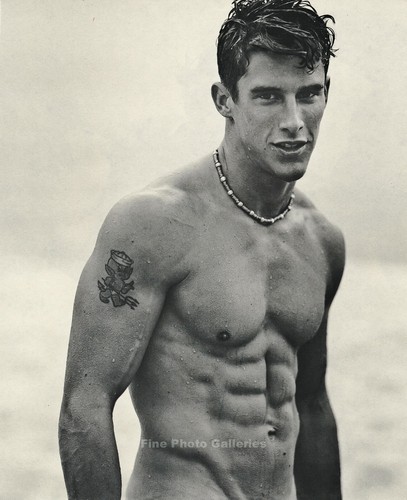 1990s Vintage BRUCE WEBER Handsome Male Nude Surfer Muscle Photo Engraving 16X20 | eBay