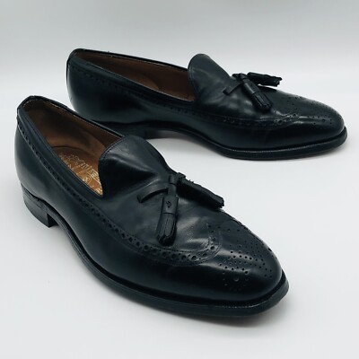Johnston Murphy Black Leather Wing Tip w Tassel - 80 Men main image 3