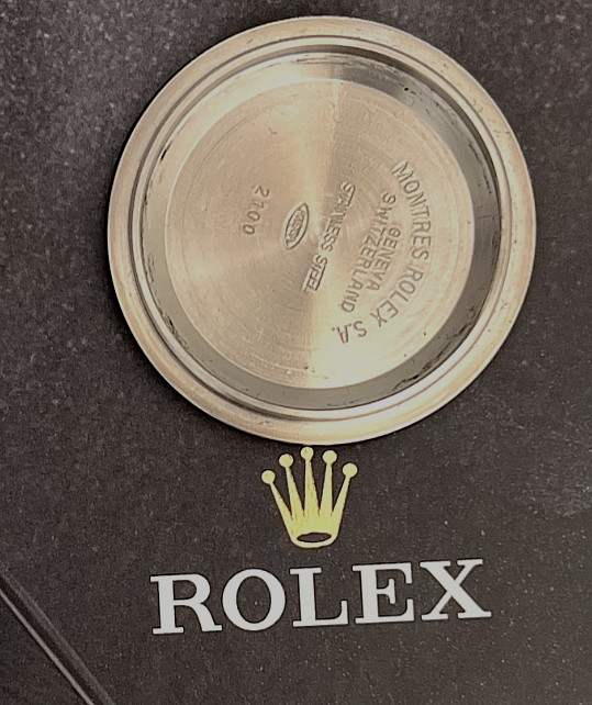 Rolex DAYTONA S / Steel Case Back Ref 2100 GENUINE AUTHENTIC RARE SWISS