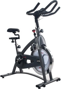 sunny health & fitness magnetic belt drive indoor cycling bike