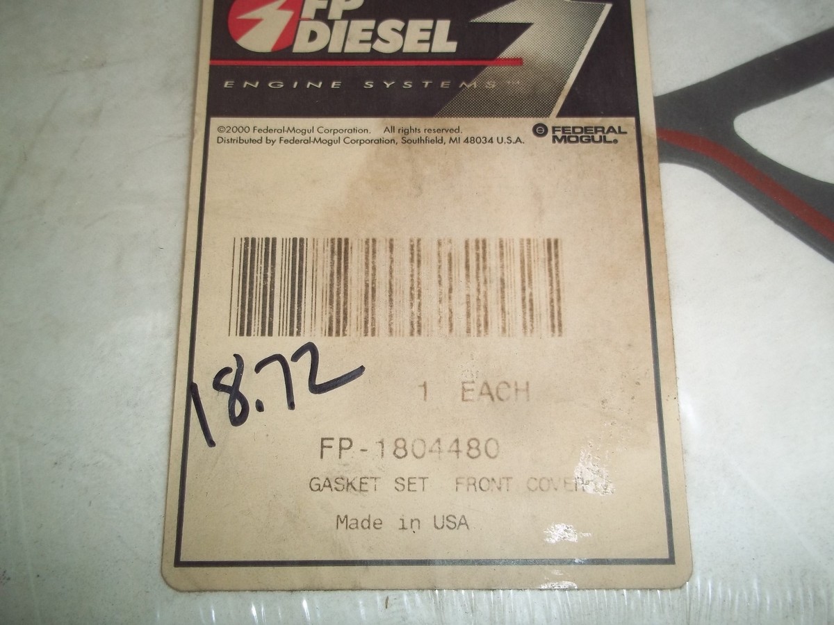 FEDERAL MOGUL FP DIESEL INTERNATIONAL FRONT COVER GASKET SET FP  