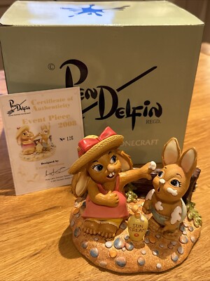 Pendelflosse Sunny Bunnies 2008 Event Stück Hase New Old Stock Boxed / Zertifikat