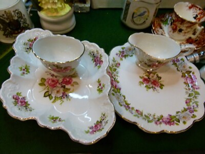 James Kent Harmony Rose Pattern Jug Sugar Bowl & 2 Serving plates