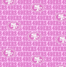 NFL - San Francisco 49r's Pink Fabric - 18" x 58"