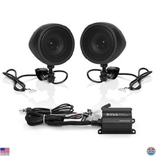 Bluetooth Speaker System with 3" Weatherproof Speakers for ATVs  Motorcycles