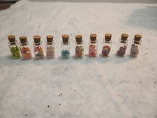 10pc Dollhouse Miniature Food Kitchen, Miniature Food Bottle, Fairy Garden Minis